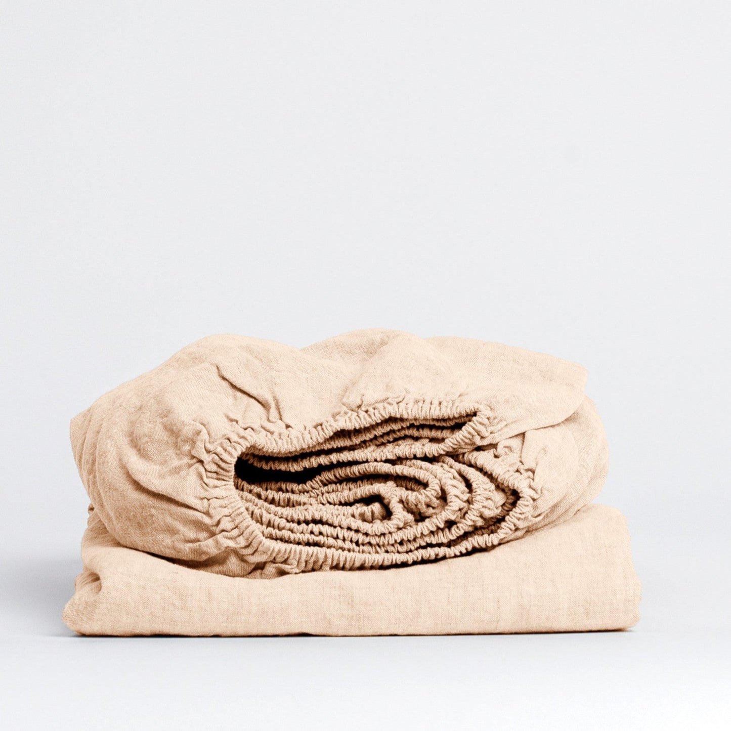 Brazilian Sand lino kampinė paklodė — naturalusdrabuziai.lt