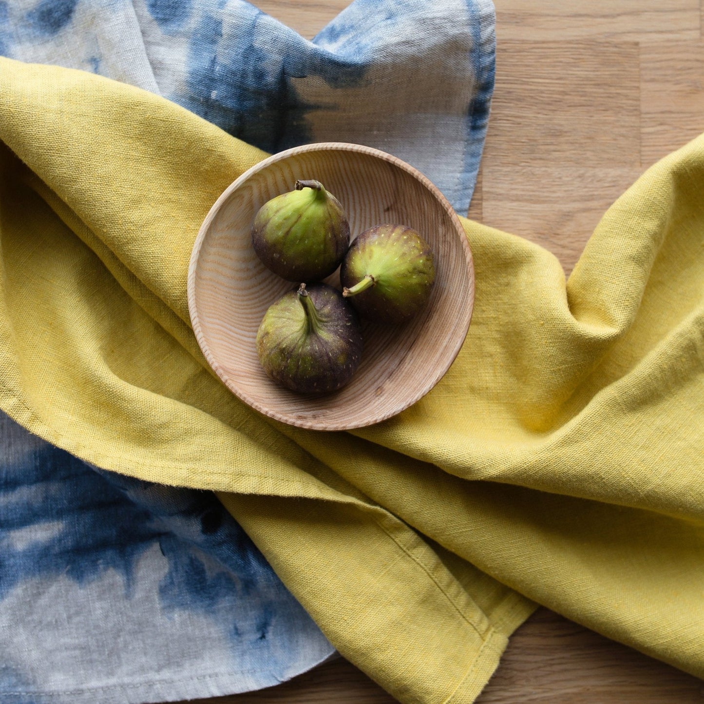 LIMITED EDITION Lemon Curry lino virtuvinė servetė — naturalusdrabuziai.lt