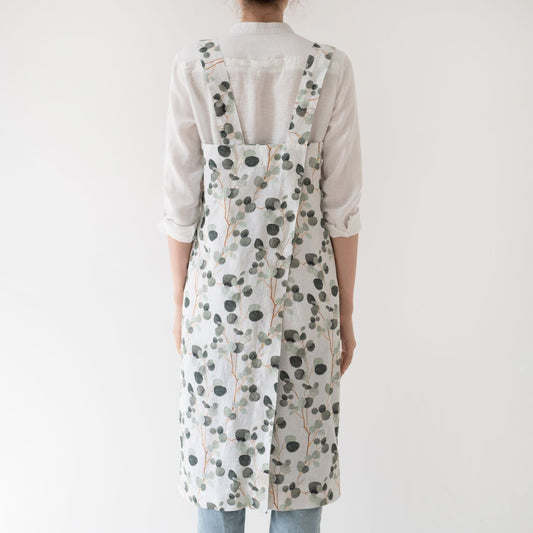 lino Tales Eucalyptus lino Pinafore prijuostė — naturalusdrabuziai.lt