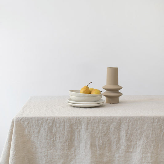 Melange Lightweight lino staltiesė — naturalusdrabuziai.lt