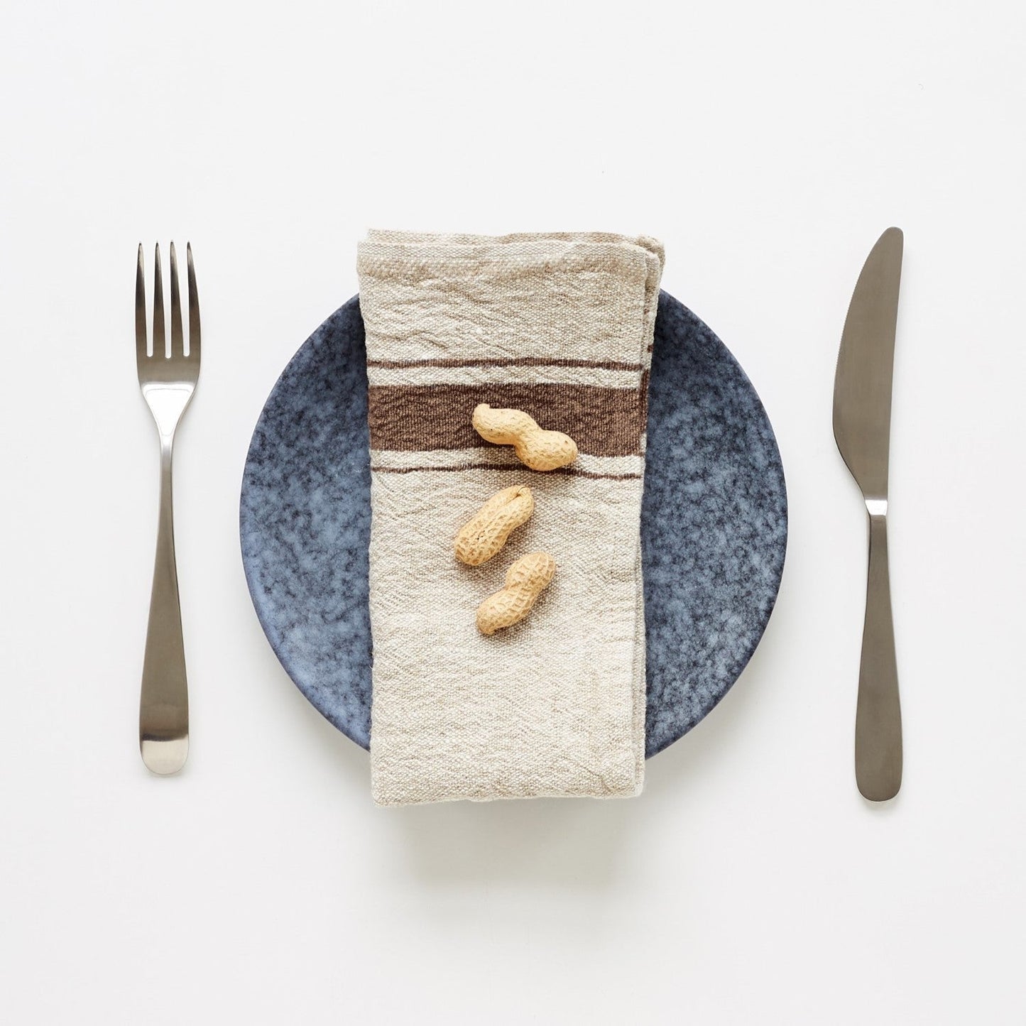 Mocca Stripe Vintage lino servetėlių rinkinys 2 vnt. — naturalusdrabuziai.lt