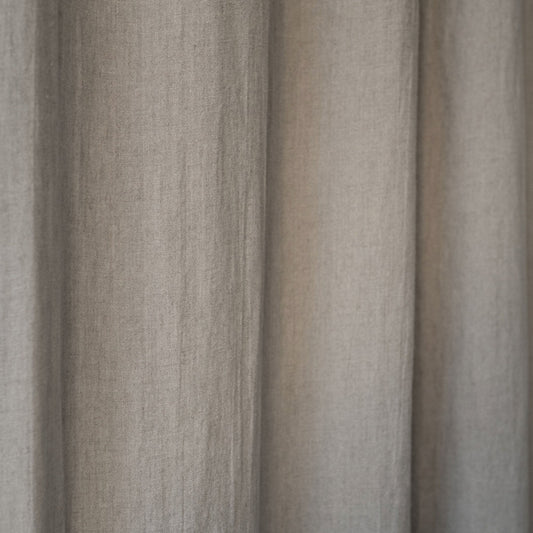 Natural lino Night Time Tie viršus Curtain rinkinys 2 vnt. — naturalusdrabuziai.lt