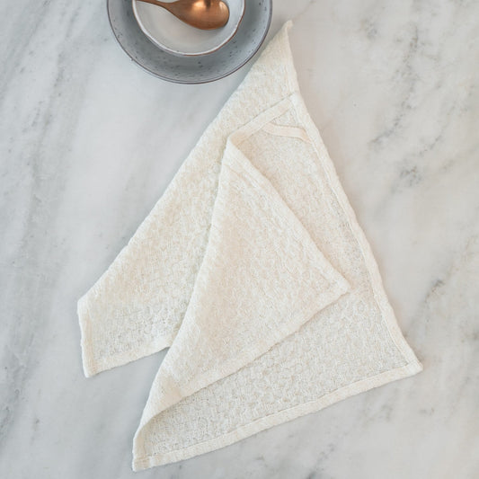Undyed lino Dishcloth rinkinys 2 vnt. — naturalusdrabuziai.lt