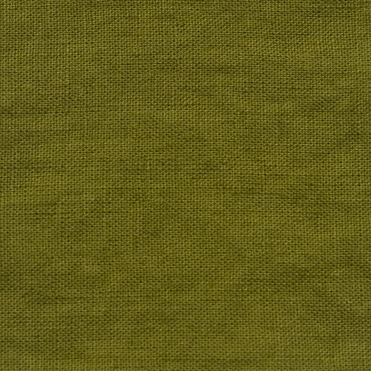 Unwashed Christmas Green lino Fabric 215 g/sq.m — naturalusdrabuziai.lt