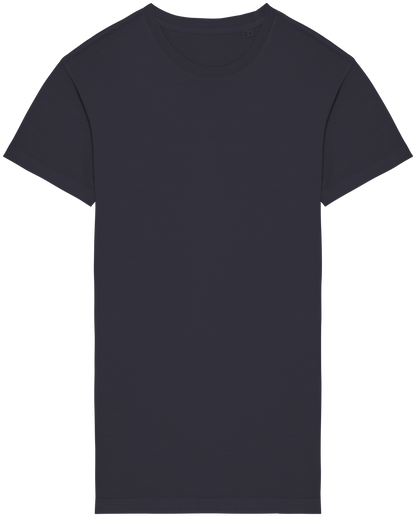 Moteriška skalbtos organinės medvilnės marškinėlių suknelė — naturalusdrabuziai.lt