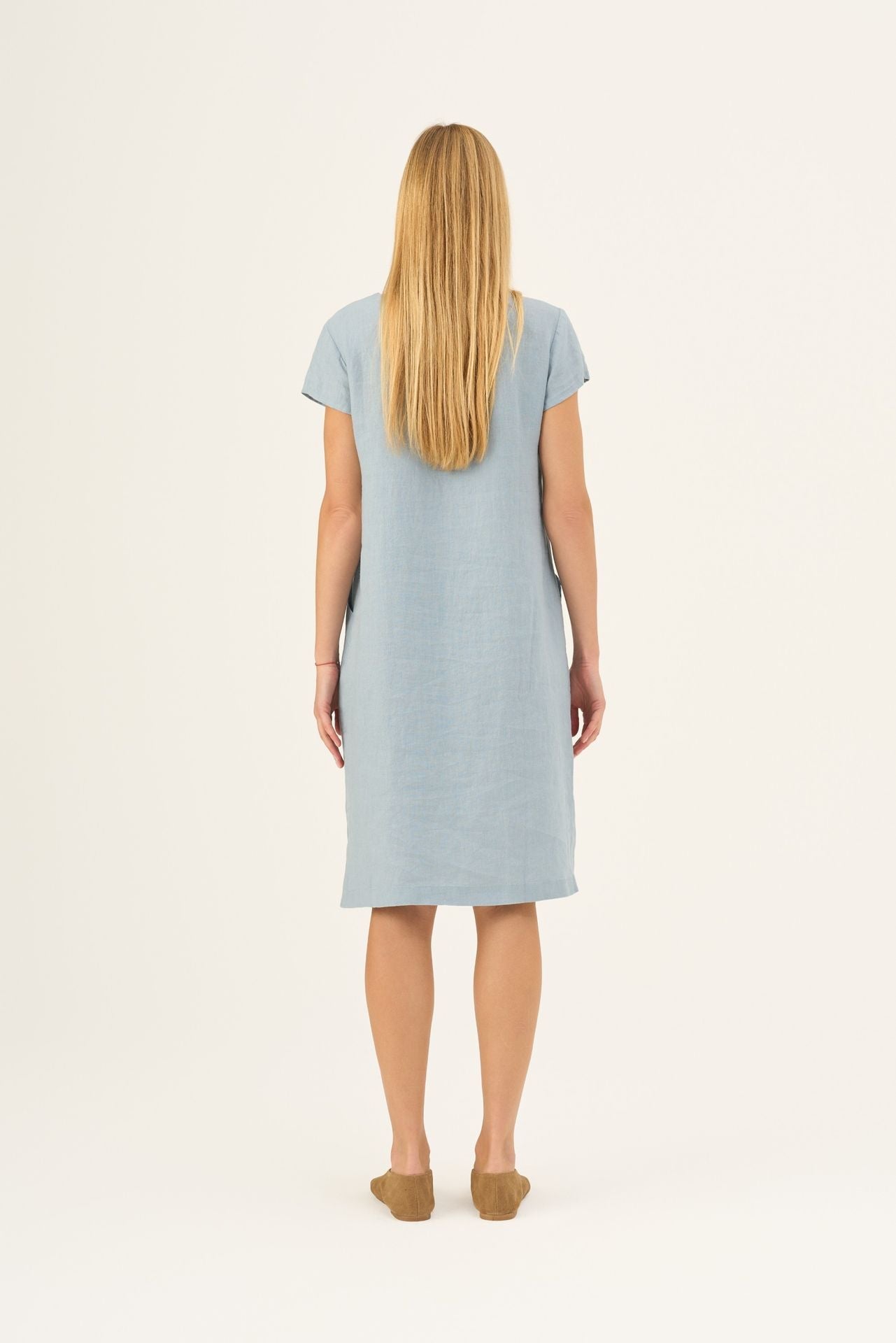 Allure lino Goldenrod suknelė — naturalusdrabuziai.lt