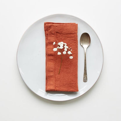 Baked Clay lino servetėlių rinkinys 2 vnt. — naturalusdrabuziai.lt