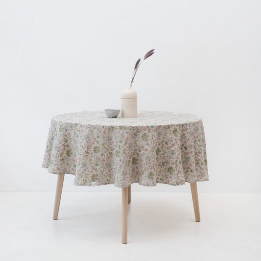 Botany Lightweight lino Round staltiesė — naturalusdrabuziai.lt
