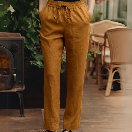 Bronze Linen Octave Trousers