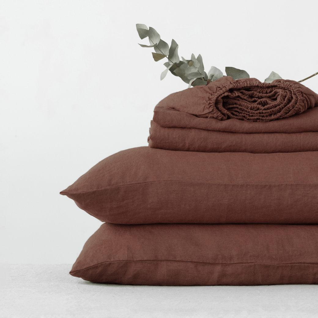 Chocolate lino paklodė rinkinys — naturalusdrabuziai.lt