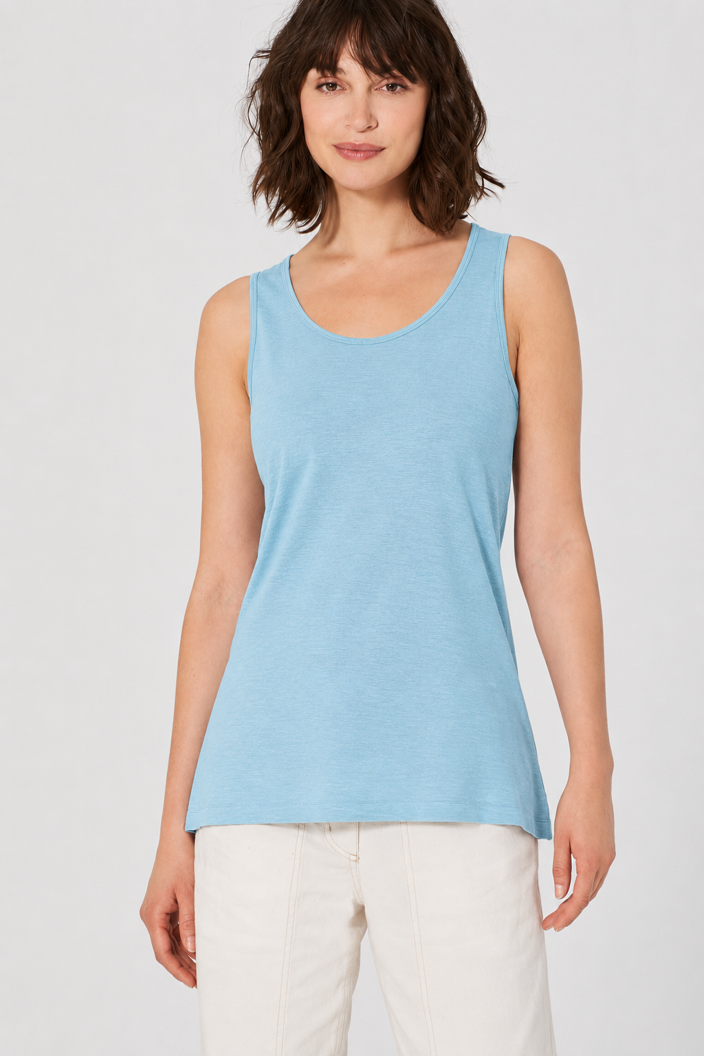 Moteriškas topas iš kanapių ir ekologiškos medvilnės (DH241OEB) – wave