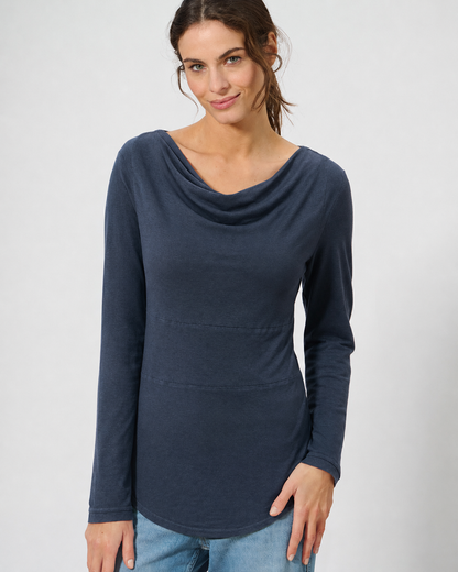 Moteriškas topas iš kanapių ir ekologiškos medvilnės (DH250OEB) – wintersky