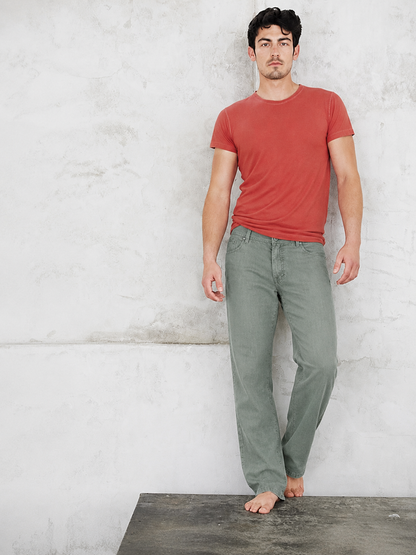 Klasikinės 100% kanapių kelnės (unisex) – Čiobrelių