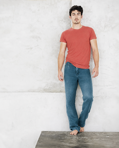 Klasikinės 100% kanapių kelnės (unisex) – Rifo žalia
