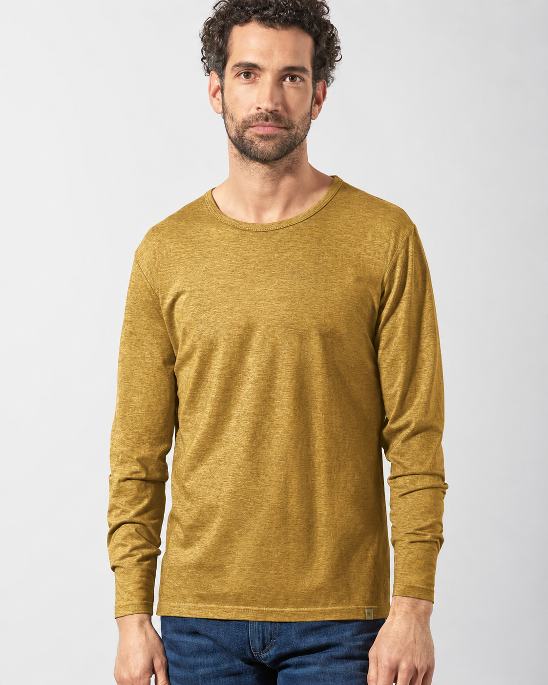Vyriški marškiniai iš kanapių ir ekologiškos medvilnės (DH844) – Riešuto