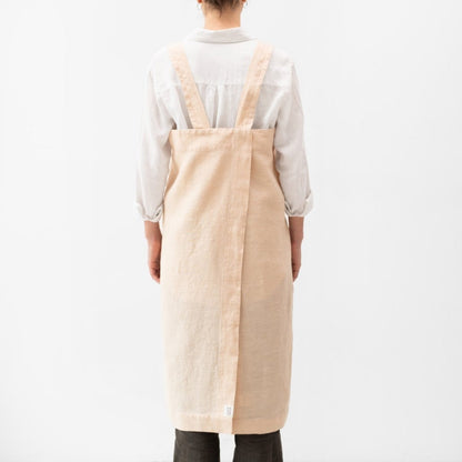 lino Tales Brazilian Sand lino Pinafore prijuostė — naturalusdrabuziai.lt