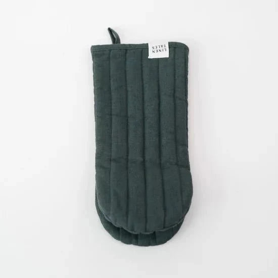 Forest Green lino virimo pirštinė — naturalusdrabuziai.lt