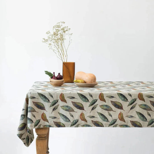Golden Fall on Natural lino staltiesė — naturalusdrabuziai.lt