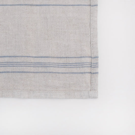 Grey Blue Wide Rustic lino servetėlių rinkinys 2 vnt. — naturalusdrabuziai.lt