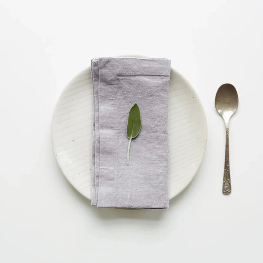 Light Grey lino servetėlių rinkinys 2 vnt. — naturalusdrabuziai.lt