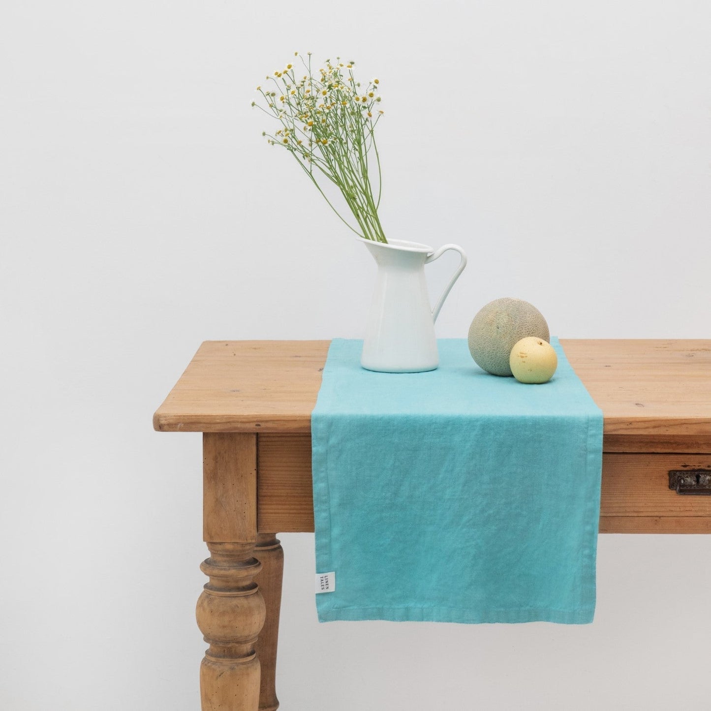 LIMITED EDITION Coastal Blue lino stalo takelis — naturalusdrabuziai.lt