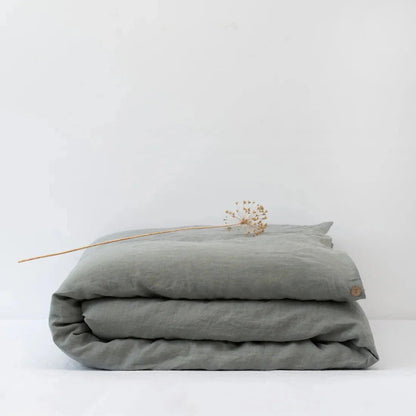 LIMITED EDITION Khaki lino antklodės užvalkalas — naturalusdrabuziai.lt