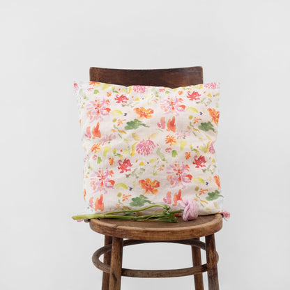 LIMITED EDITION Wildflower Flow lino pagalvėlės užvalkalas — naturalusdrabuziai.lt