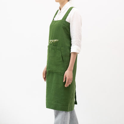 lino Tales True Green lino Pinafore prijuostė — naturalusdrabuziai.lt