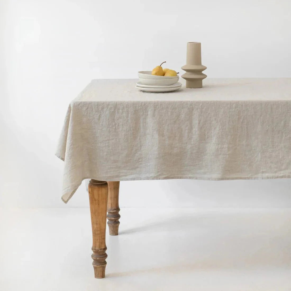 Melange Lightweight lino staltiesė — naturalusdrabuziai.lt