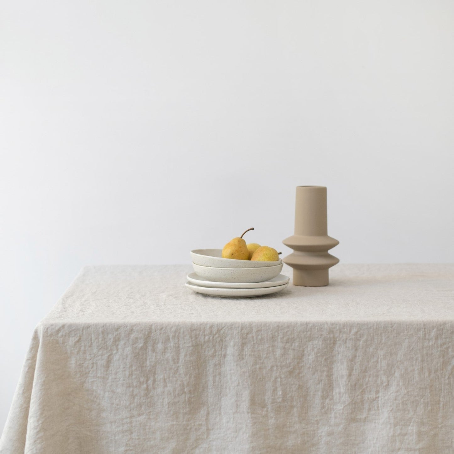 Melange Lightweight lino staltiesė — naturalusdrabuziai.lt