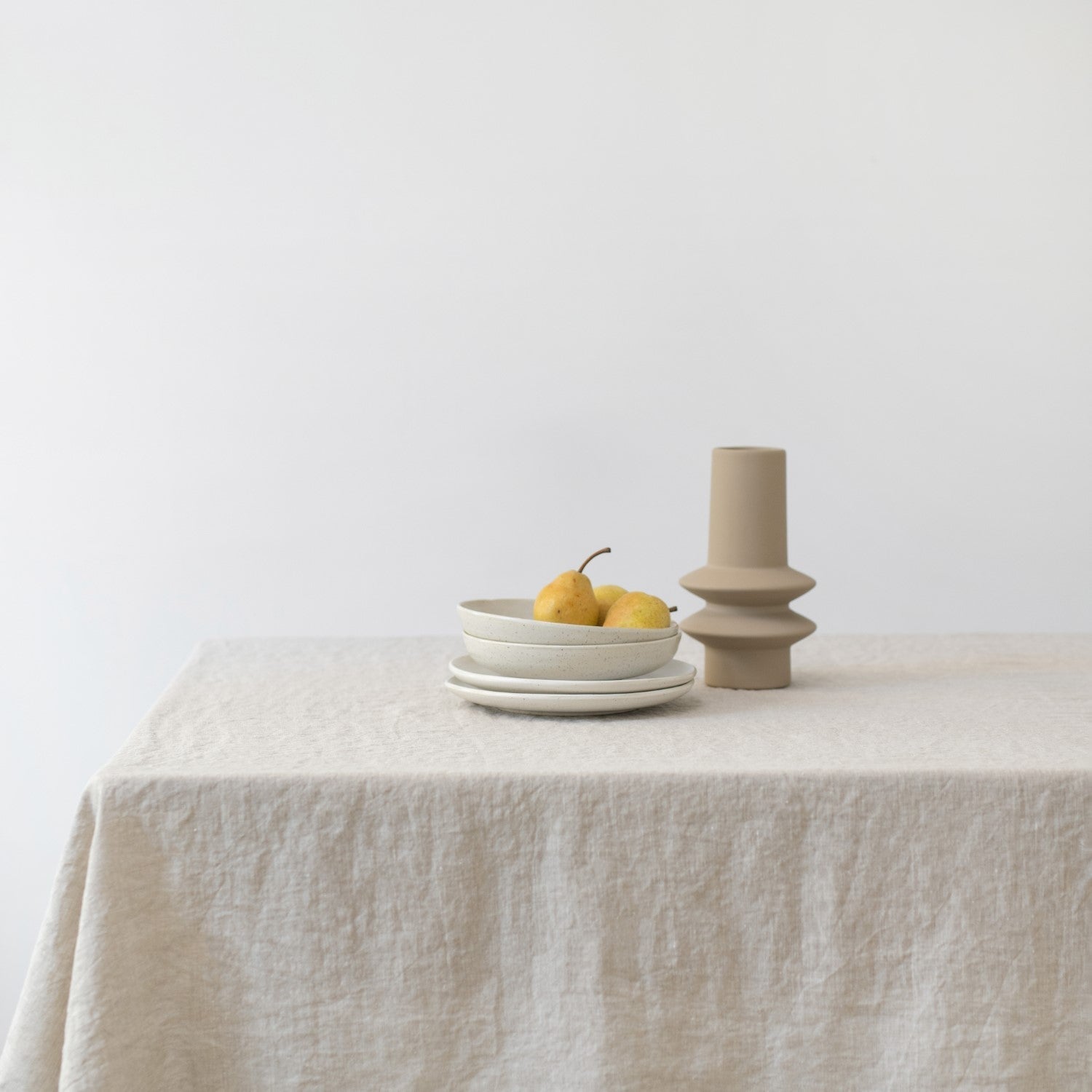Melange Lightweight lino staltiesė — naturalusdrabuziai.lt
