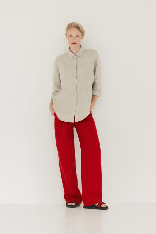 Melange Linen Azalea Shirt