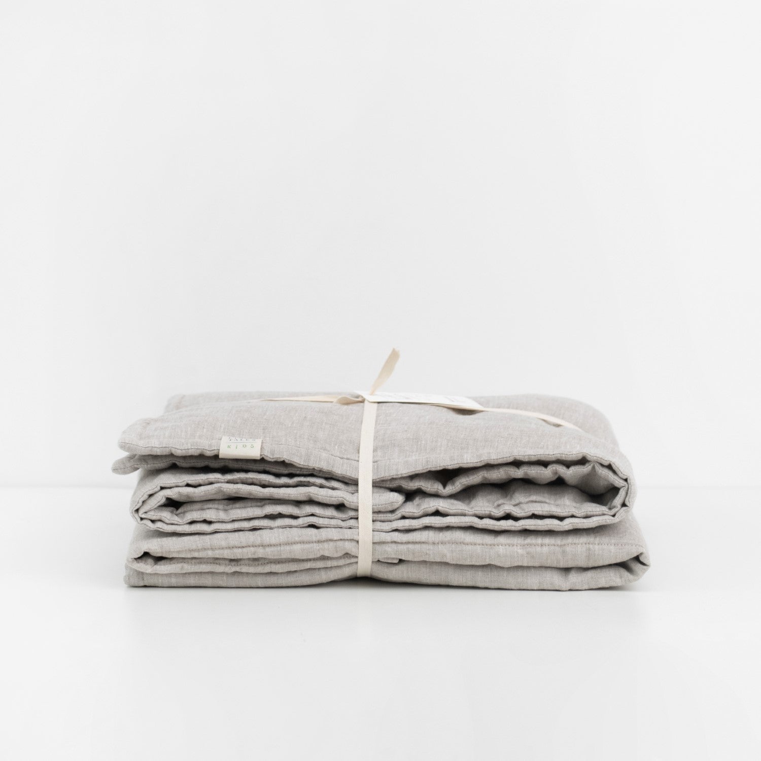Melange lino Quilted antklodė — naturalusdrabuziai.lt
