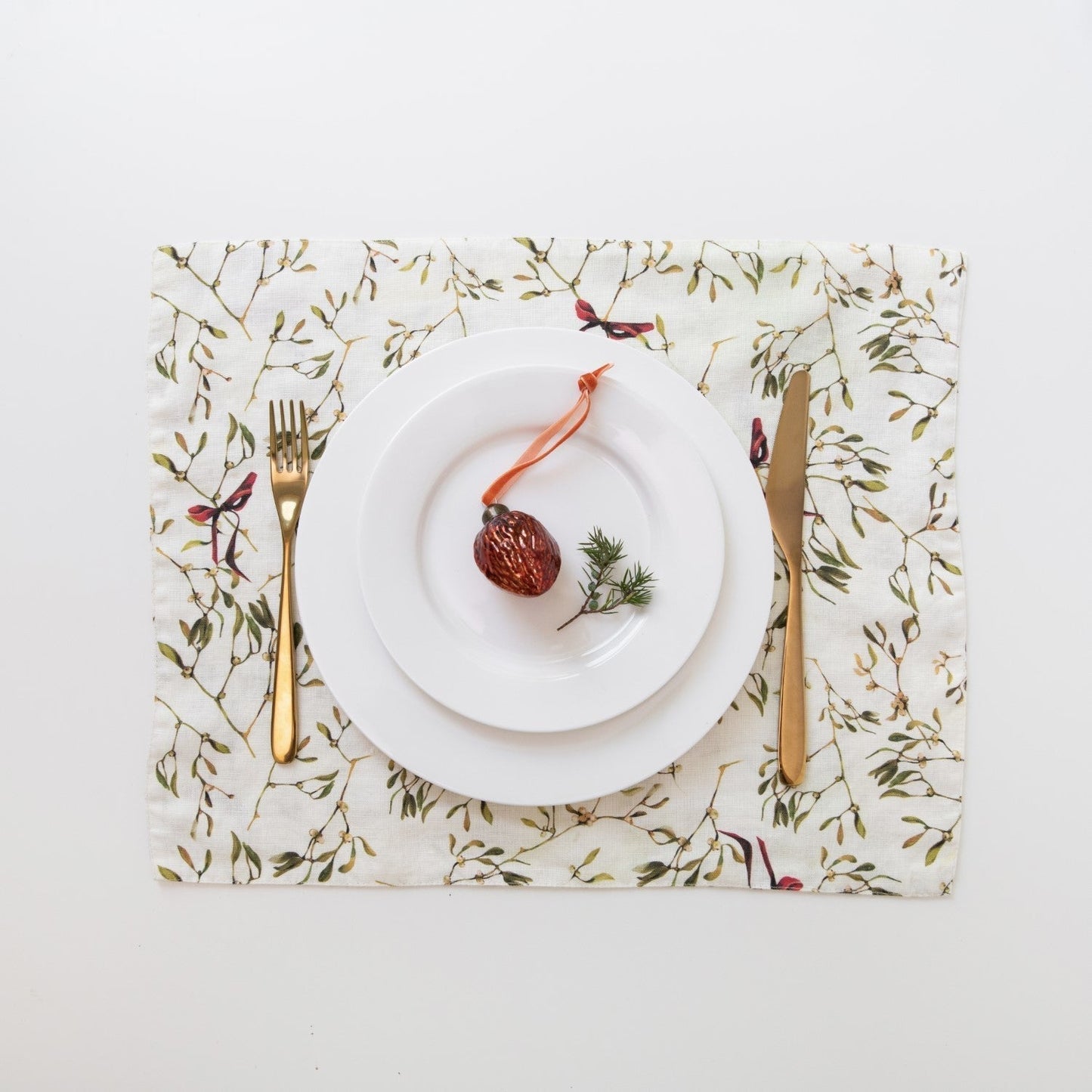Mistletoe lino staltiesėlė — naturalusdrabuziai.lt