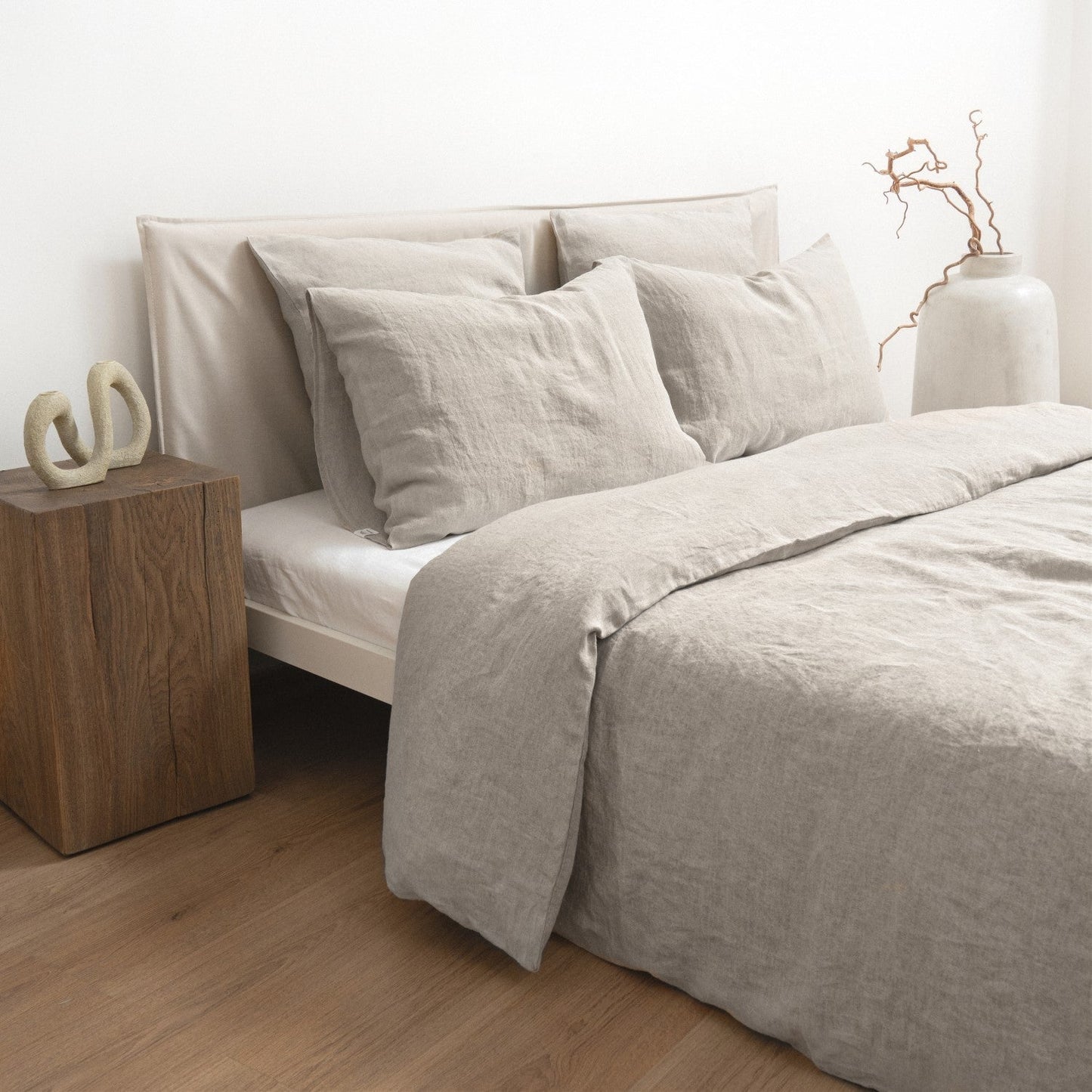 Natural lino antklodės užvalkalas rinkinys — naturalusdrabuziai.lt