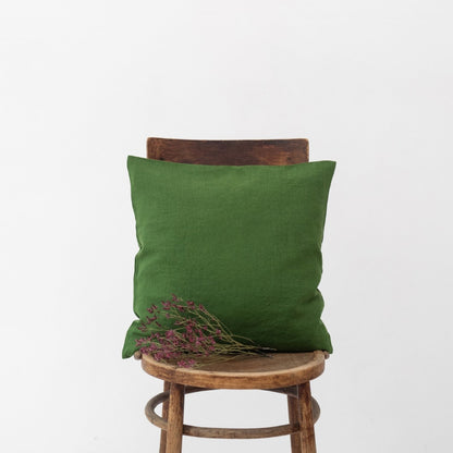 True Green lino pagalvėlės užvalkalas — naturalusdrabuziai.lt