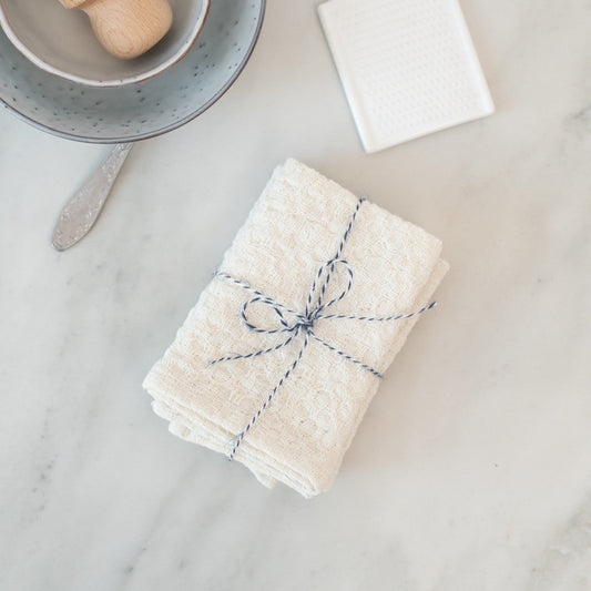 Undyed lino Dishcloth rinkinys 2 vnt. — naturalusdrabuziai.lt